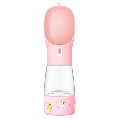 Portable Pet Water Bottle & Bowl  Travel Feeder for Dogs