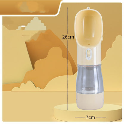 Portable Pet Water Bottle & Bowl  Travel Feeder for Dogs