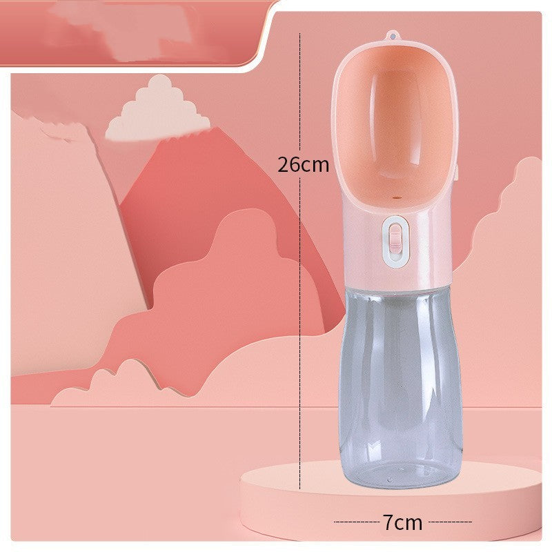 Portable Pet Water Bottle & Bowl  Travel Feeder for Dogs