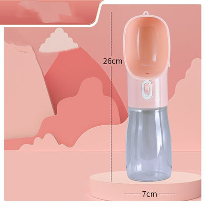 Portable Pet Water Bottle & Bowl  Travel Feeder for Dogs