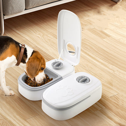 Automatic Pet Feeder with Timer & Stainless Steel Bowl